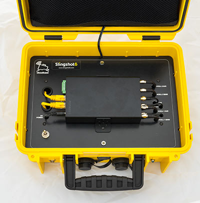 Pepwave MAX Transit Duo in a Slingshot 6 case. 