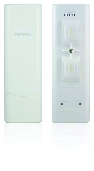 Front and rear views of the Pepwave AP One Flex access point