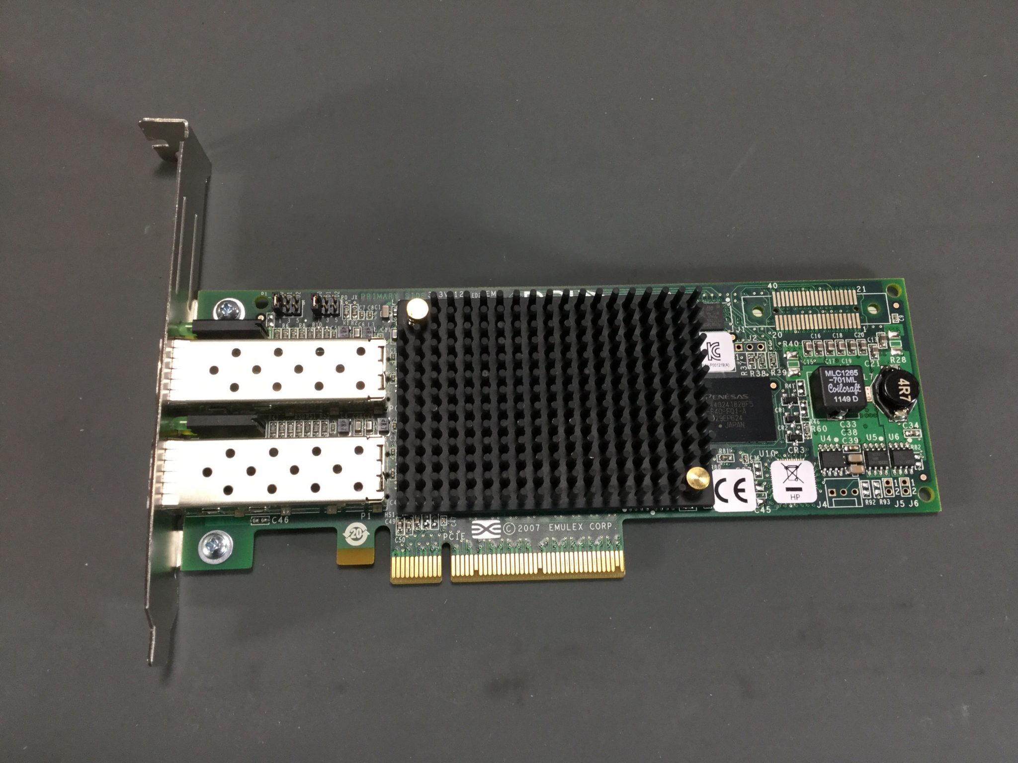 HPE 489193001 PCIe dualport Fiber Channel 82e Host Bus Adapter