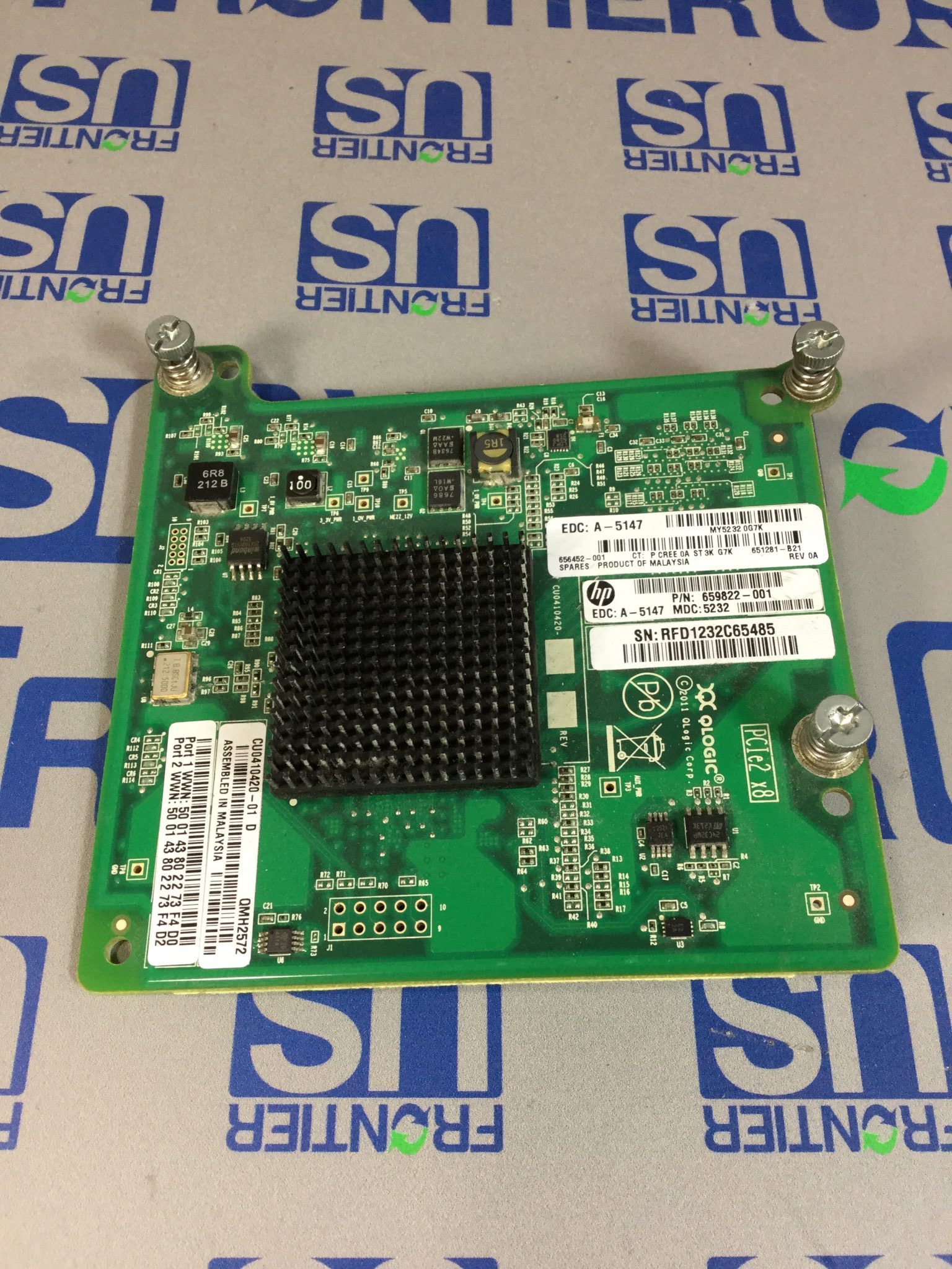 HPE 656452001 MEZZANINE 8GB FC QMH2572 C Class Blade FrontierUS