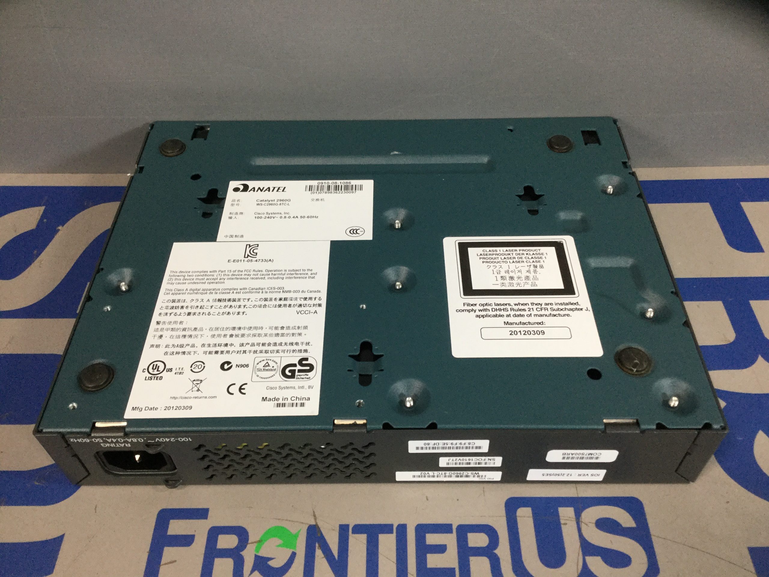 CISCO WSC2960G8TCL Catalyst 2960G8TCL Compact Switch FrontierUS