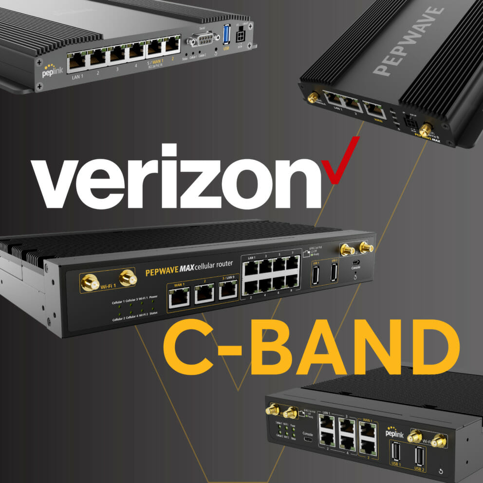 FrontierUS Peplink Verizon C-Band FWA 5G Devices