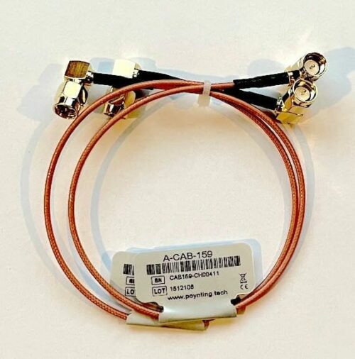Poynting A-CAB-159 Cable Assembly RA-SMA (m) to RA-SMA (m); RG-178 (250 mm); Qty 2