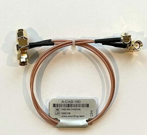 Poynting A-CAB-160 Cable Assembly RP-SMA (m) to RA-SMA (m); RG-178 (250 mm); Qty 2