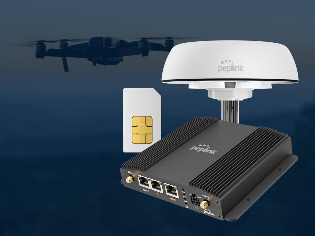 Peplink Surveillance Drone Complete Network Connectivity Solution