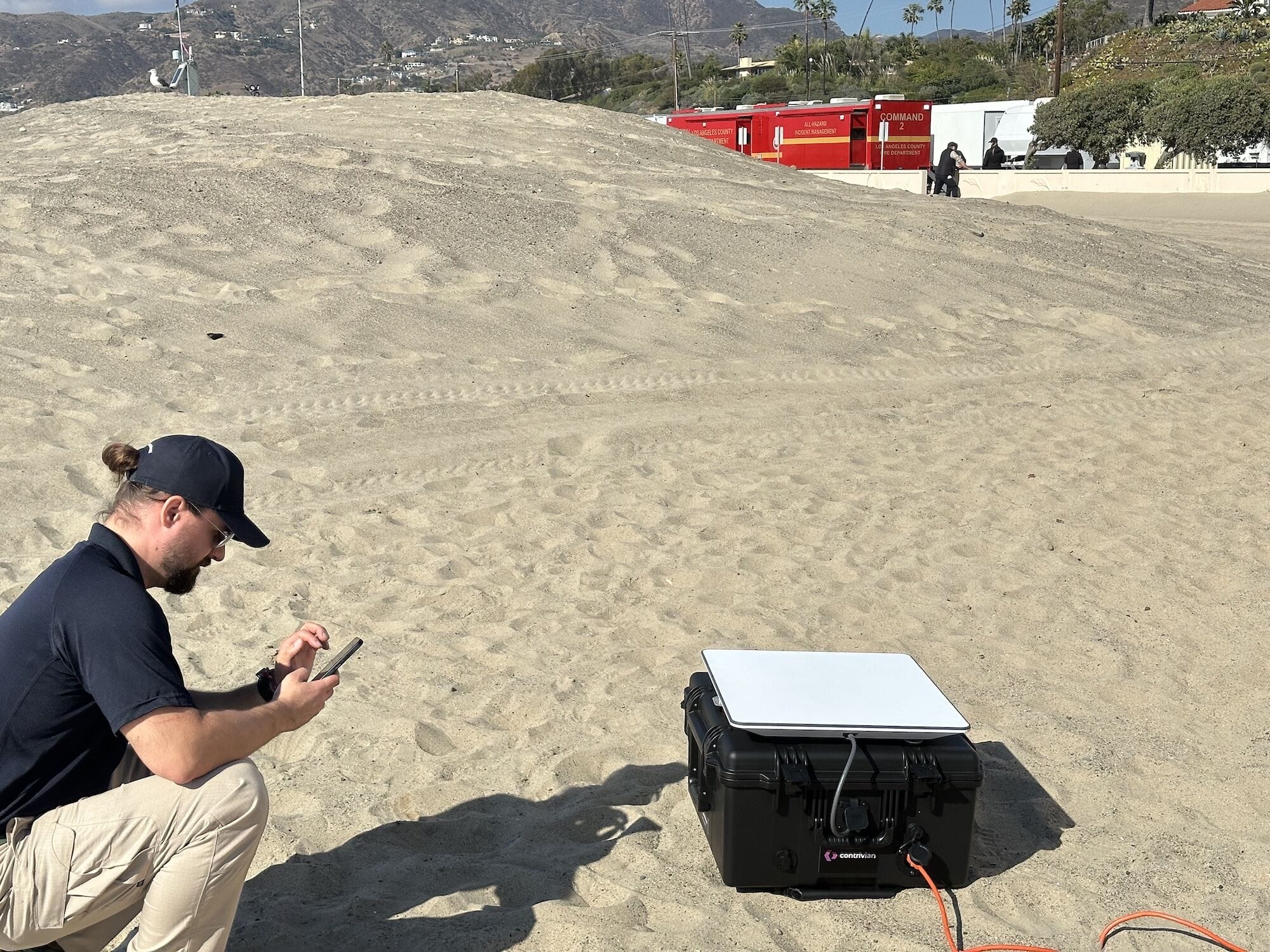 Contrivian Connectivity Deployment Palisades Fire