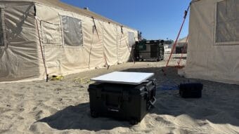 Connectivity During_Palisades Fires with Peplink & Starlink Starlink with Peplink solution deployment at Firefighter base camp during Palisades Fires